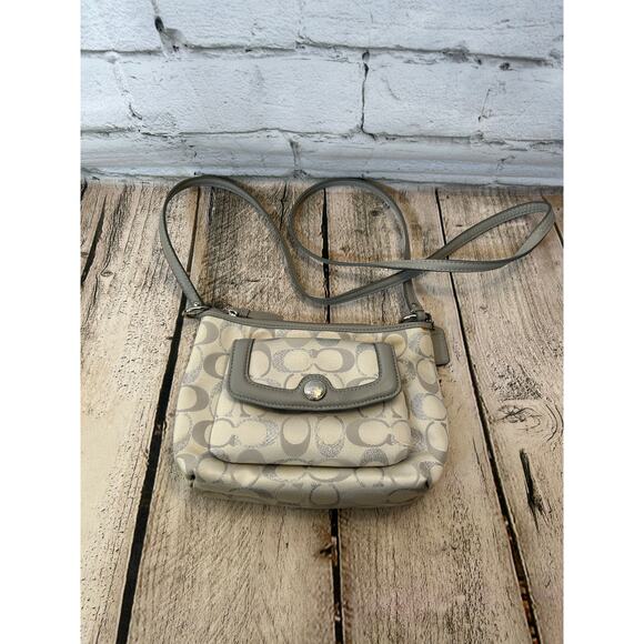 COACH Women’s Penelope Poppy Signature Crossbody Bag - Picture 1 of 10